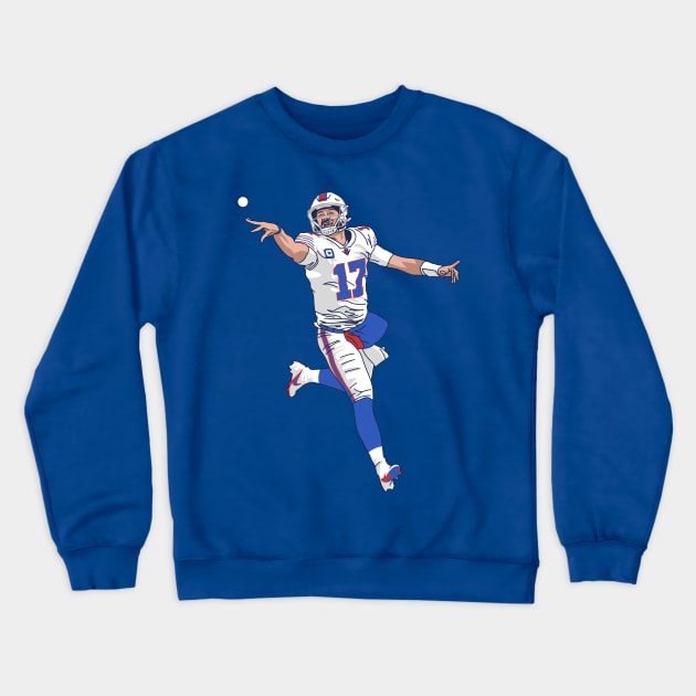 Josh Allen Celebrity Shot Crewneck Sweatshirt by Carl Cordes